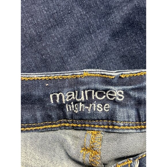 Maurices Womens High Rise Jegging Skinny Jeans M Regular Dark Wash Cotton Blend - Picture 3 of 4